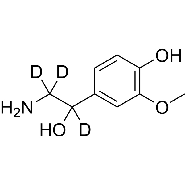 (Rac)-Normetanephrine-d3结构式