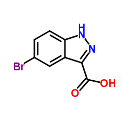 5-Bromo-3-indazolecarboxylic acid Structure