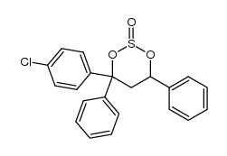 4-(4-chlorophenyl)-4,6-diphenyl-1,3,2-dioxathiane 2-oxide结构式