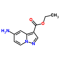 5-氨基吡唑并[1,5-a]吡啶-3-羧酸乙酯结构式