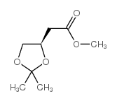 (R)-2,2-二甲基-1,3-二氧戊环-4-乙酸甲酯结构式