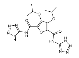 3,4-diisopropoxy-N,N'-di-1H-tetrazol-5-yl-2,5-furandicarboxamide Structure