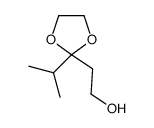 1,3-Dioxolane-2-ethanol,2-(1-methylethyl)-(9CI) structure