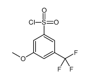 3-甲氧基-5-(三氟甲基)苯磺酰氯结构式