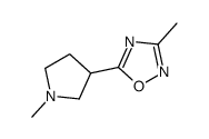 3-甲基-5-(1-甲基吡咯烷-3-基)-1,2,4-恶二唑结构式