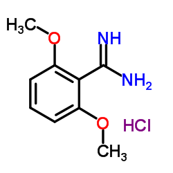 2,6-Dimethoxybenzenecarboximidamide,hydrochloride Structure