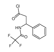 (+/-)-3-(2,2,2-trifluoroacetamido)-3-phenylpropanoyl chloride结构式