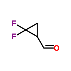 2,2-二氟-环丙烷甲醛结构式