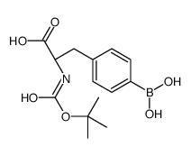 Boc-4-Borono-L-Phenylalanine Structure