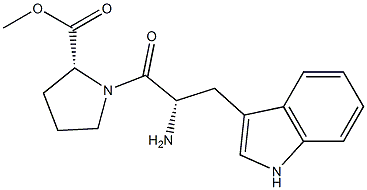 (R)-Methyl 1-((S)-2-aMino-3-(1H-indol-3-yl)propanoyl)pyrrolidine-2-carboxylate结构式