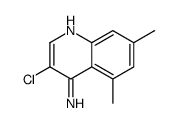4-Amino-3-chloro-5,7-dimethylquinoline Structure