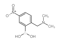 2-((二甲基氨基)甲基)-5-硝基苯硼酸结构式
