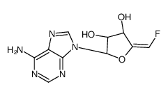4',5'-didehydro-5'-deoxy-5'-fluoroadenosine结构式