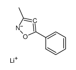 lithium,3-methyl-5-phenyl-4H-1,2-oxazol-4-ide Structure