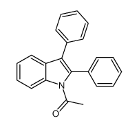 1-(2,3-diphenylindol-1-yl)ethanone结构式