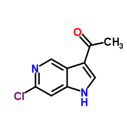3-Acetyl-6-chloro-5-azaindole structure