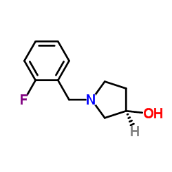 (3R)-1-(2-Fluorobenzyl)-3-pyrrolidinol Structure