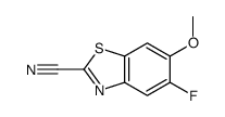 5-氟-6-甲氧基苯并[d] 噻唑-2-甲腈结构式