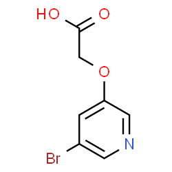 2-[(5-溴吡啶-3-基)氧基]乙酸结构式