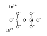 lanthanum(3+),trioxido(trioxidosilyloxy)silane Structure