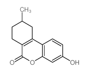 3-hydroxy-9-methyl-7,8,9,10-tetrahydrobenzo[c]chromen-6-one结构式