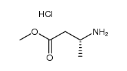 Butanoic acid,3-amino-,Methyl ester, hydrochloride, Structure