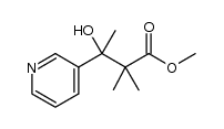 methyl 3-hydroxy-2,2-dimethyl-3-(pyridin-3-yl)butanoate Structure