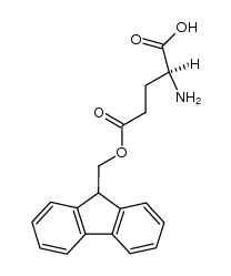 L-glutamic acid γ-9-fluorenylmethyl ester结构式