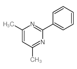 Pyrimidine,4,6-dimethyl-2-phenyl-结构式