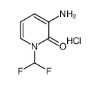 3-氨基-1-(二氟甲基)吡啶-2(1H)-酮盐酸结构式