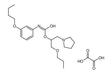 oxalic acid,(1-propoxy-3-pyrrolidin-1-ylpropan-2-yl) N-(3-butoxyphenyl)carbamate结构式