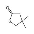 4,4-dimethylthiolan-2-one Structure