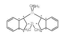 rac-dimethylsilylbis-(1-indenyl)zirconium(iv)dimethyl structure