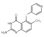 2-amino-6-methyl-5-pyridin-4-ylsulfanyl-1H-quinazolin-4-one Structure
