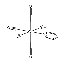 pentacarbonyl(pyridine)chromium(0)结构式
