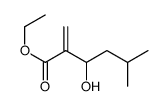 ethyl 3-hydroxy-5-methyl-2-methylidenehexanoate结构式