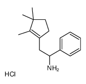 1-phenyl-2-(2,3,3-trimethylcyclopenten-1-yl)ethanamine,hydrochloride结构式