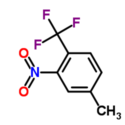 4-甲基-2-硝基三氟甲基苯结构式