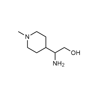 2-氨基-2-(1-甲基哌啶-4-基)乙烷-1-醇结构式