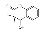 4-hydroxy-3,3-dimethyl-4H-chromen-2-one结构式
