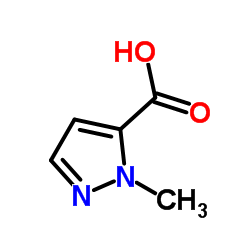 1-甲基-1H-吡唑-5-羧酸结构式