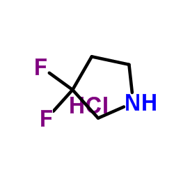 3,3-二氟吡咯烷盐酸结构式