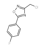 3-(chloromethyl)-5-(4-fluorophenyl)-1,2,4-oxadiazole Structure