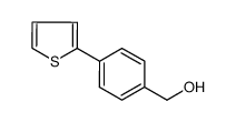 (4-噻吩-2-苯基)甲醇结构式