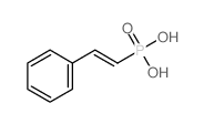 膦酸-Β-苯乙烯基酯结构式