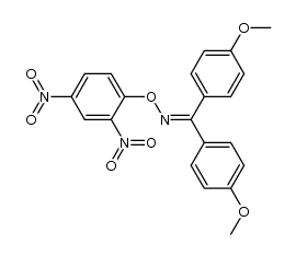 O-(2,4-dinitrophenyl)-p,p'-dimethoxybenzophenone oxime结构式