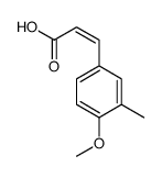(2E)-3-(4-Methoxy-3-methylphenyl)acrylic acid Structure