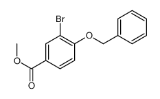 4-(苄氧基)-3-溴苯甲酸甲酯结构式