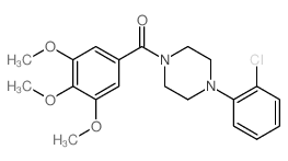 [4-(2-chlorophenyl)piperazin-1-yl]-(3,4,5-trimethoxyphenyl)methanone Structure