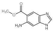 1H-Benzimidazole-5-carboxylicacid,6-amino-,methylester structure